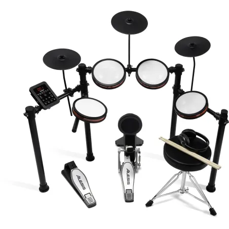ALESIS  TURBOPROKIT -Kit tout-en-un 4 fûts, pad de kick, 3 cymbales, Bluetooth