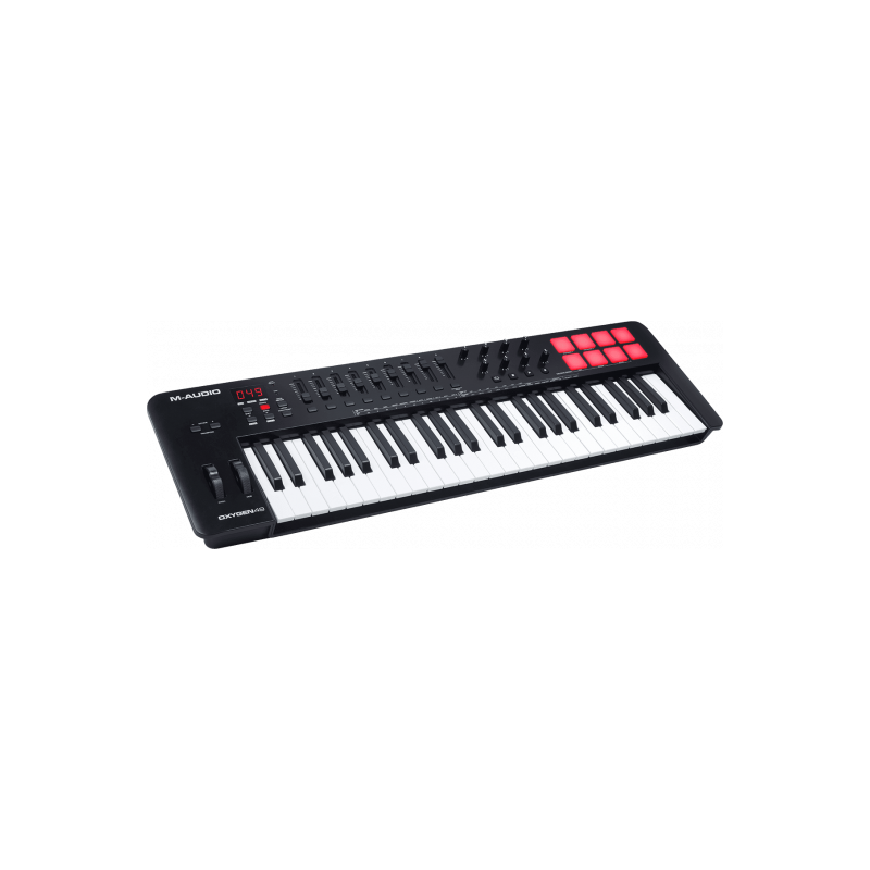 Clavier maître M-Audio OXYGEN49V   USB MIDI 49 notes 8 pads